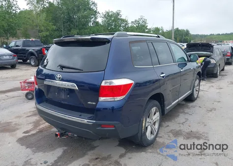 2013 Toyota Highlander Limited z USA, uszkodzony, nr VIN 5TDDK3EHXDS189772